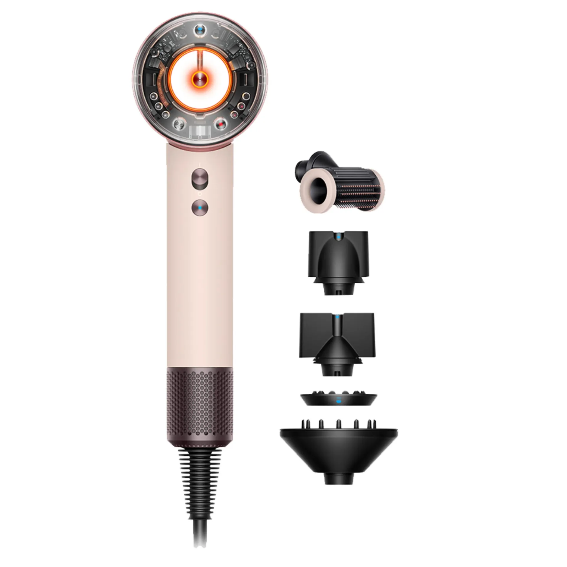 Фен Dyson Supersonic Nural HD16 Ceramic Pink/Rose Gold — комплект з кейсом